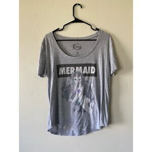 Disney Ariel Little Mermaid Short Sleeved T-Shirt Sz M Disneyland Disneyworld